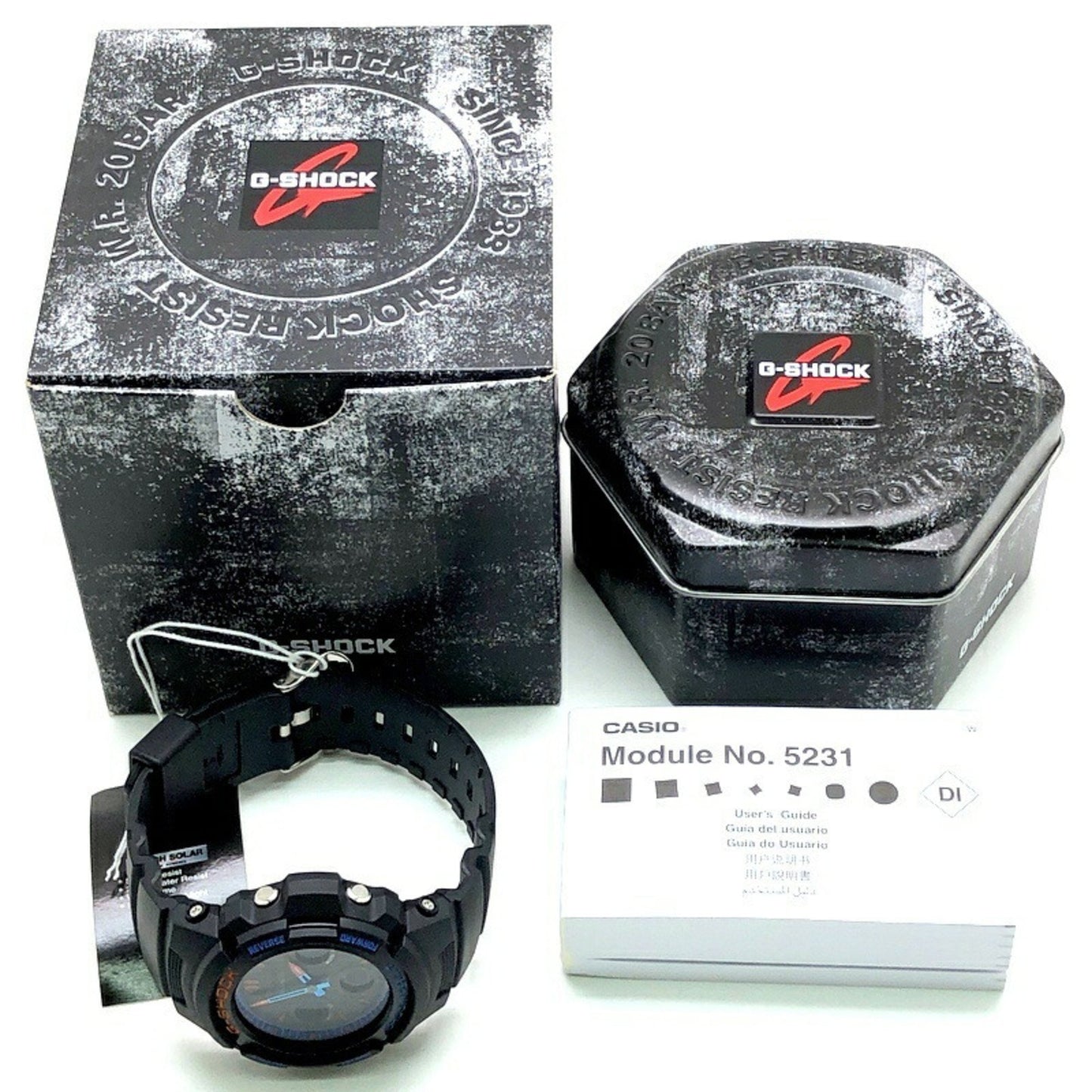 G-Shock Casio Awr-M100Sct-1A City Camouflage Series Tough Solar Analog-Digi Watch