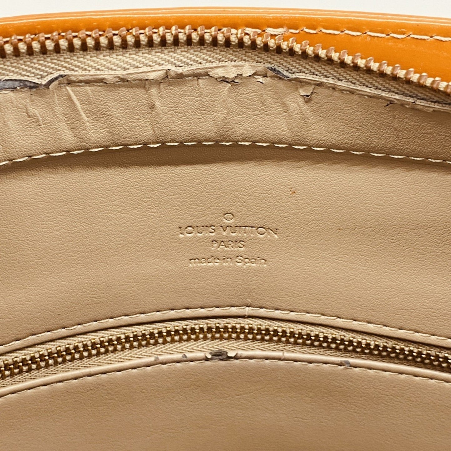 Louis Vuitton Vernis Houston Tote Bag M91004 Beige