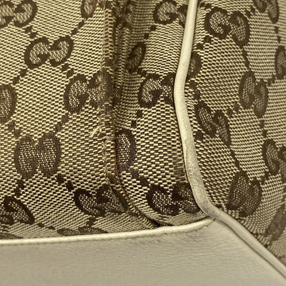 Gucci Gg Canvas Handbag 153026 Brown Beige Champagne