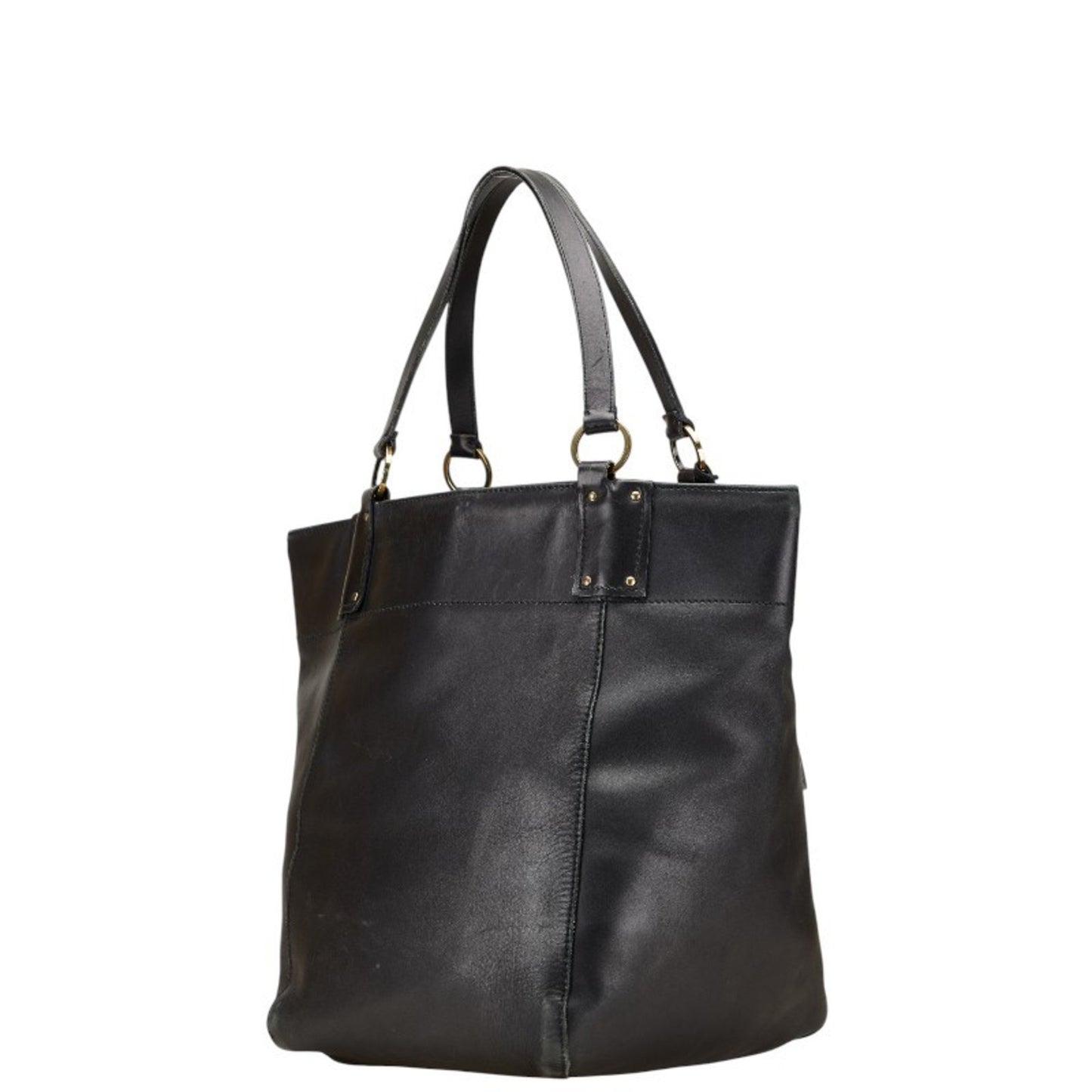 Gucci Tote Bag Handbag 94885 Black Leather