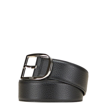 Gucci Belt Size: 100/40 449716 Black Leather