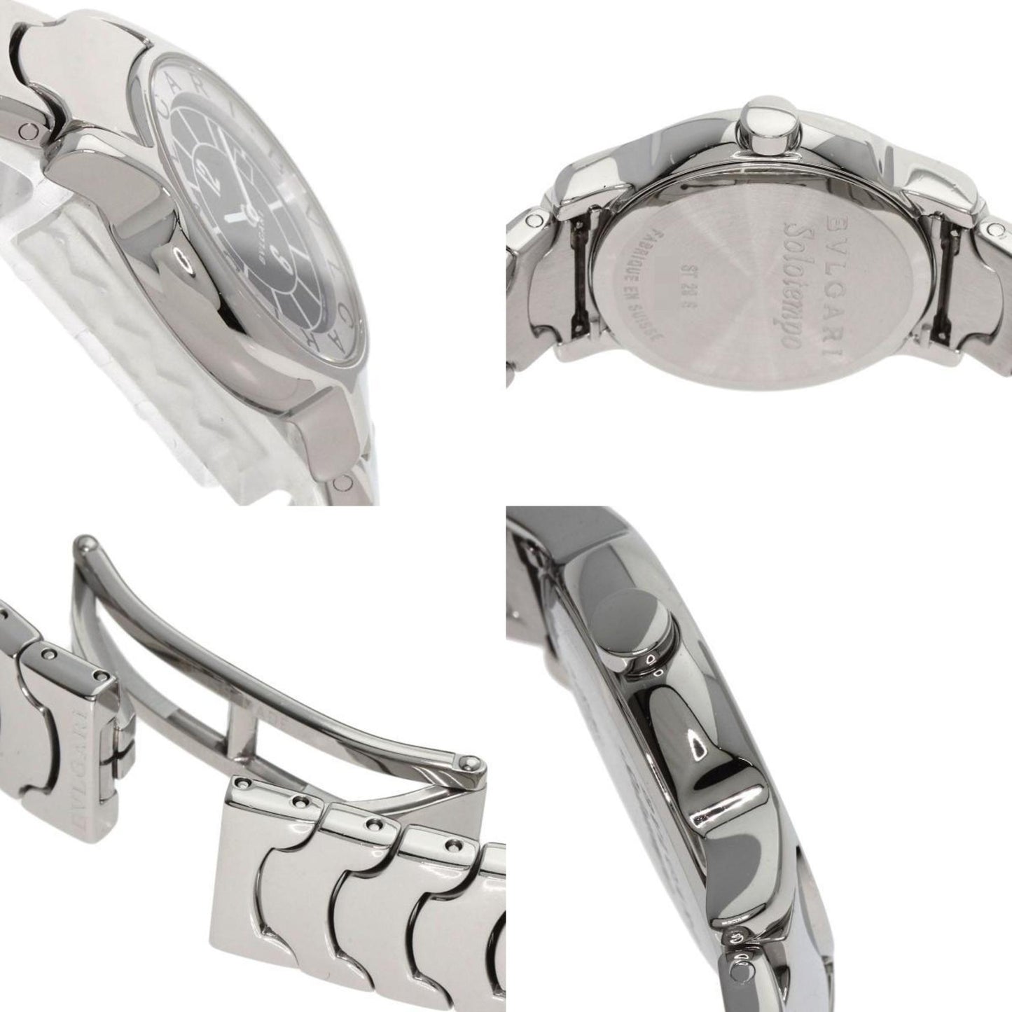 Bvlgari St29S Solotempo Stainless Steel/Ss