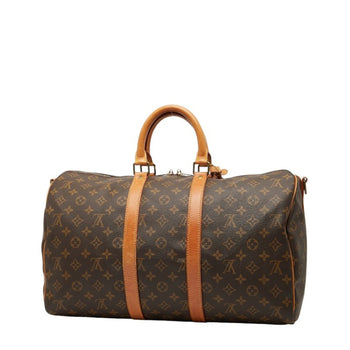 Louis Vuitton Monogram Keepall Bandouliere 45 Boston Bag