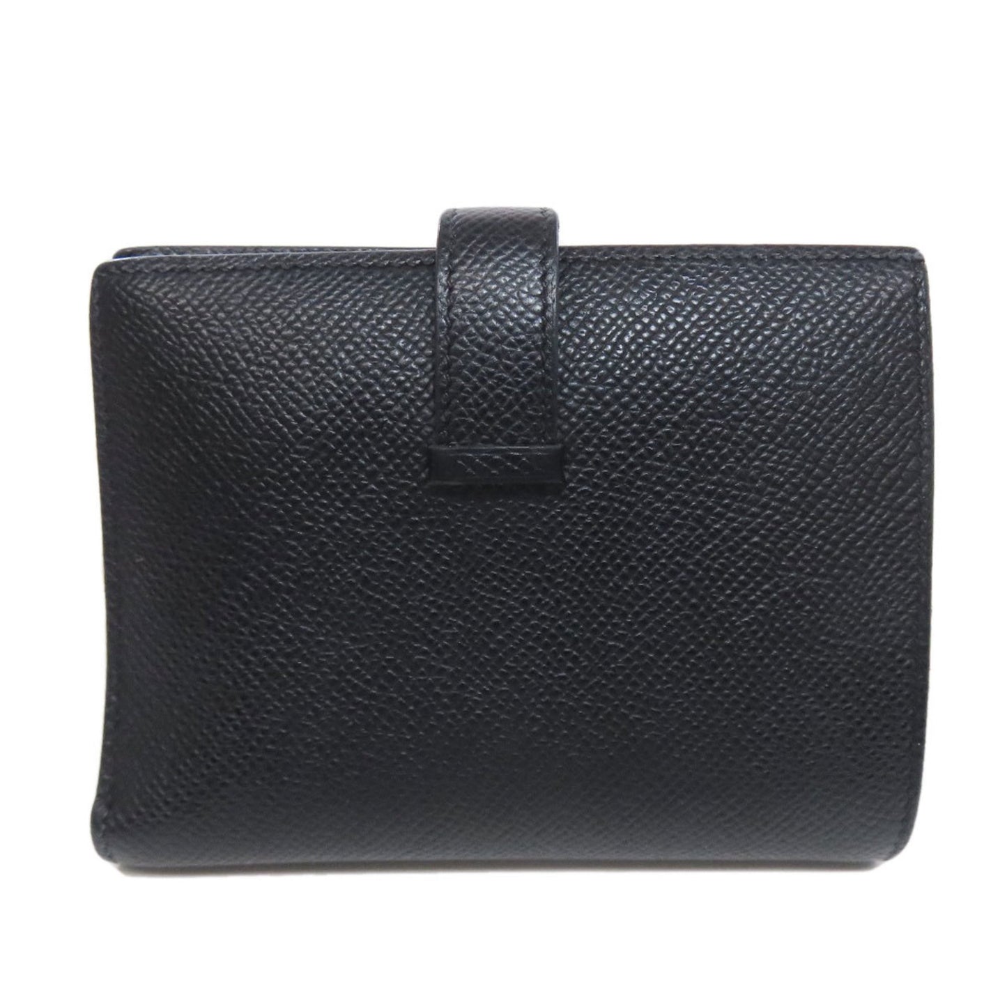 Hermes Herms Bearn Compact Bifold Wallet With Gold Hardware