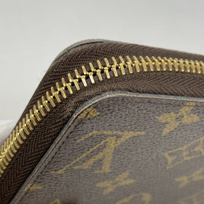 Louis Vuitton Monogram Zippy Wallet M41895 Brown Fuchsia