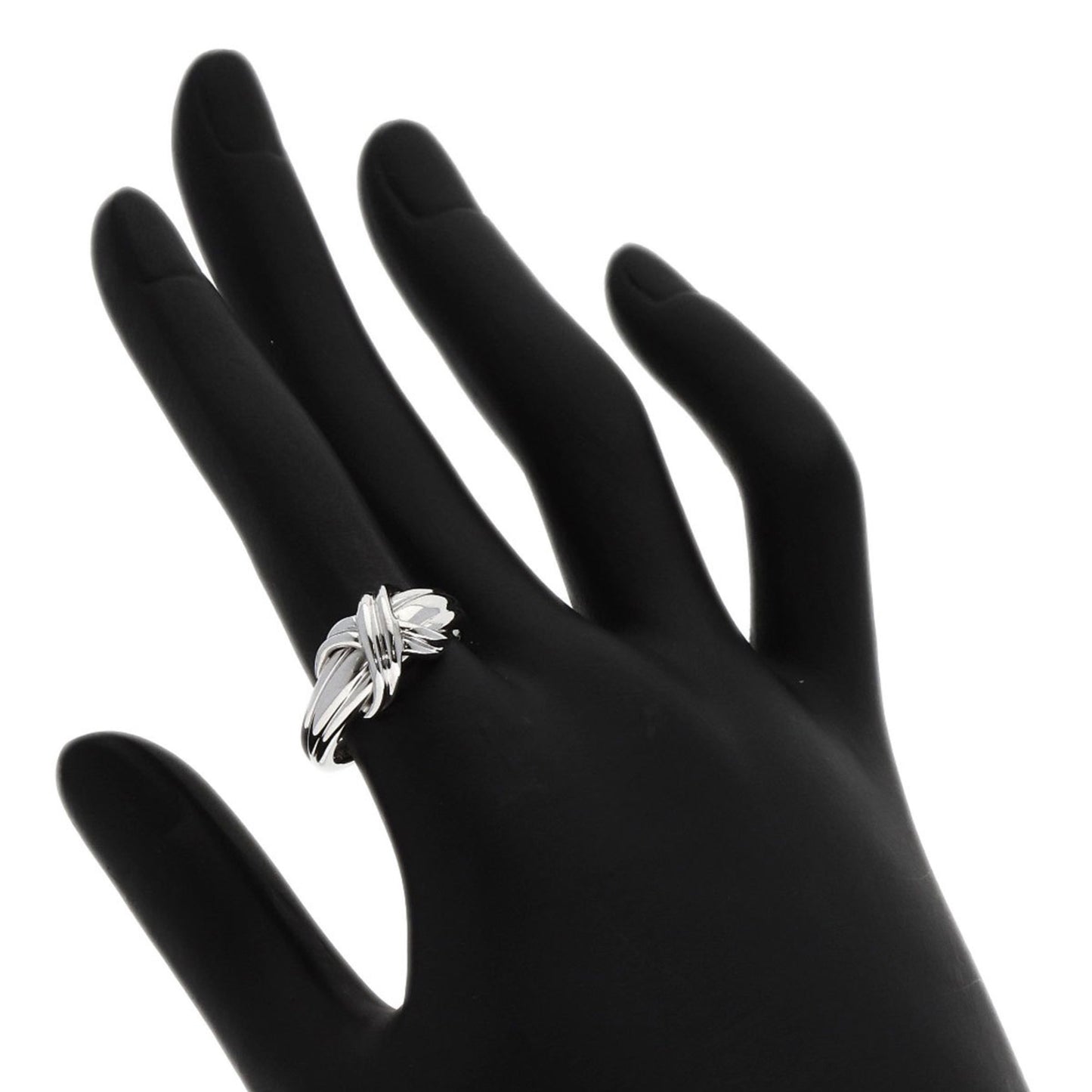 Tiffany Signature Ring In 18K White Gold For Women