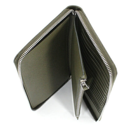 Prada Khaki Saffiano Long Wallet