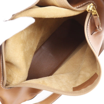 Loewe L Shoulder Bag Calf Brown A5 Logo