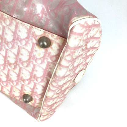 Christian Dior Dior Trotter Logo Tote Bag/Mini Boston Bag/Handbag In Vinyl And Patent Leather
