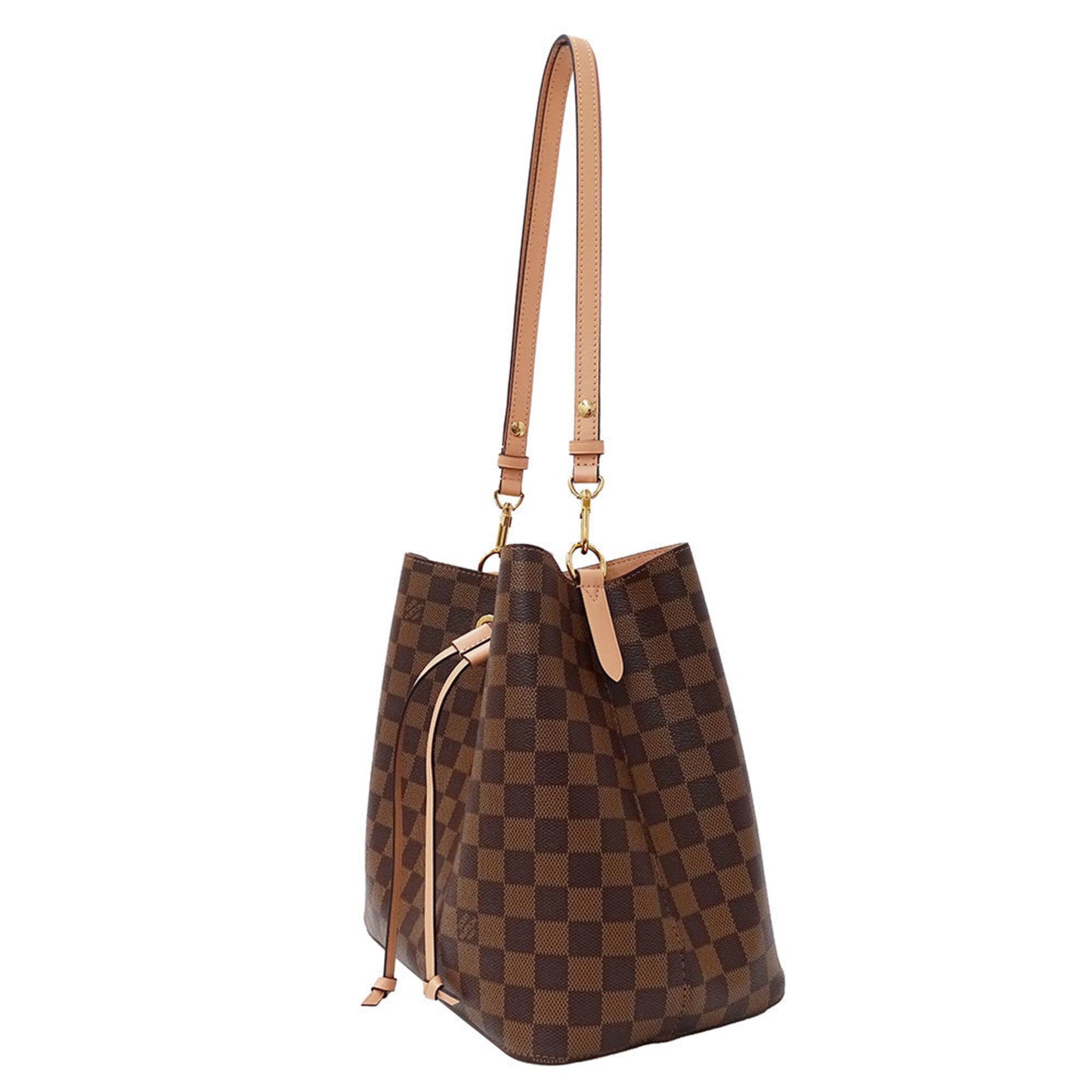 Louis Vuitton Neonoe Venus Damier Canvas Shoulder Bag (Brown/Pink) N40198
