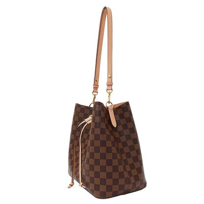 Louis Vuitton Neonoe Venus Damier Canvas Shoulder Bag (Brown/Pink) N40198