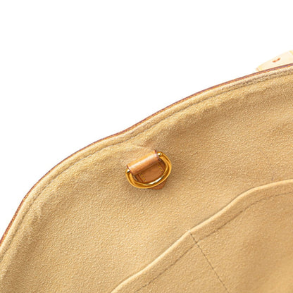 Louis Vuitton Damier Azur Hampstead Mm Shoulder Bag Tote N51206 White Leather