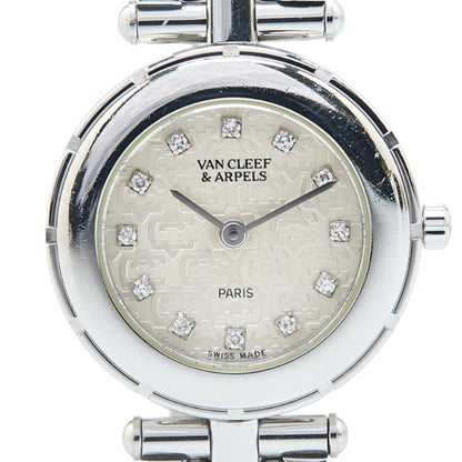 Van Cleef & Arpels La Collection Quartz Watch With Silver Dial And Stainless Steel