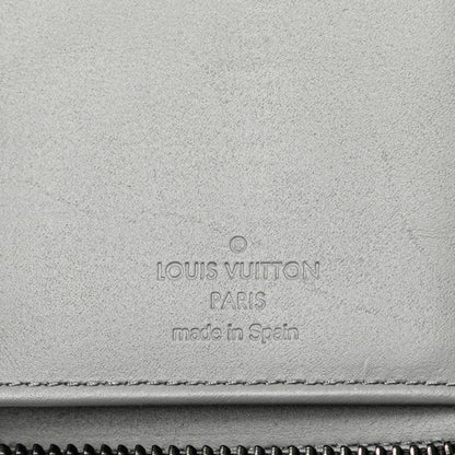 Louis Vuitton Monogram Shadow Zippy Wallet Vertical Long M81384 Grey Leather