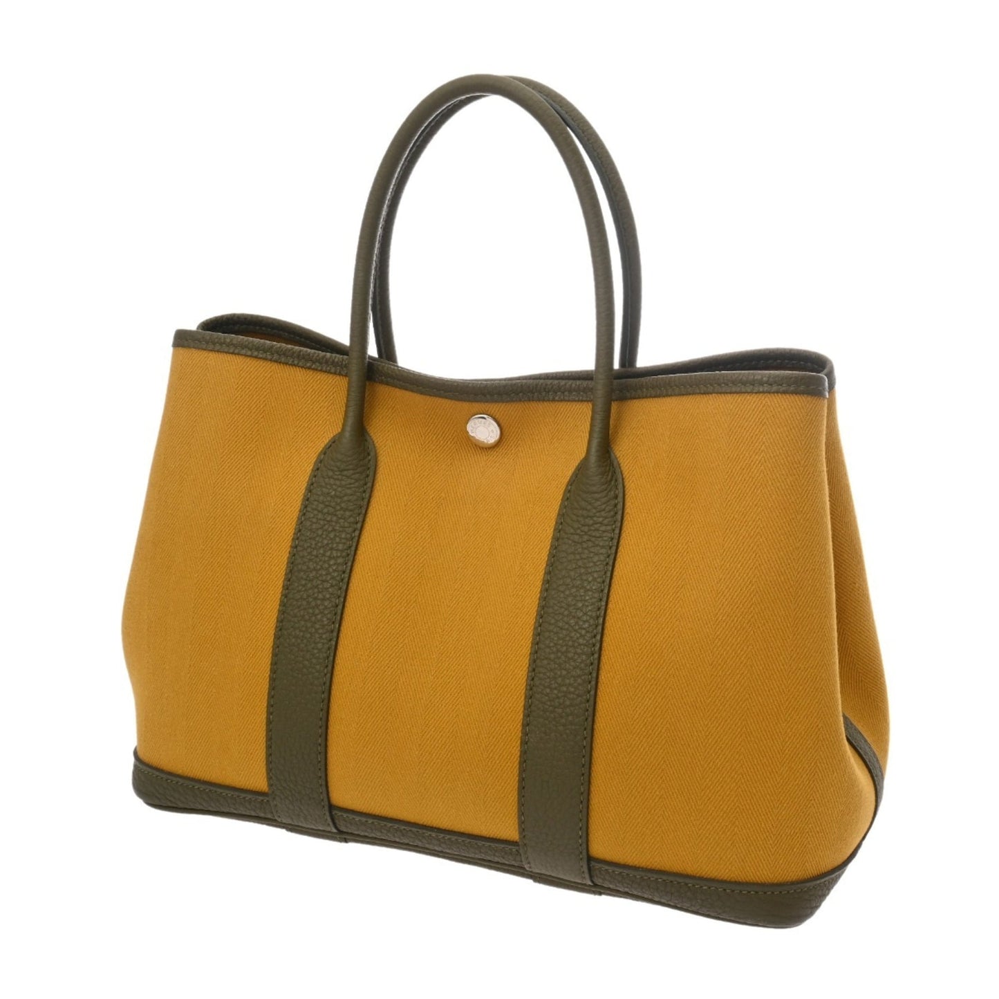 Hermes Garden Party Tpm Vert Veronnaise/Yellow Y Stamp (Circa 2020)