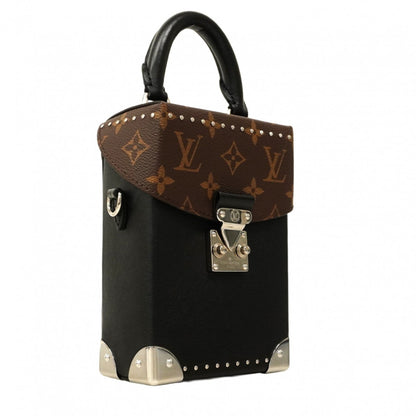 Louis Vuitton Handbag Lv Vibe Camera Box M12362 Brown Black 2-Way Bag