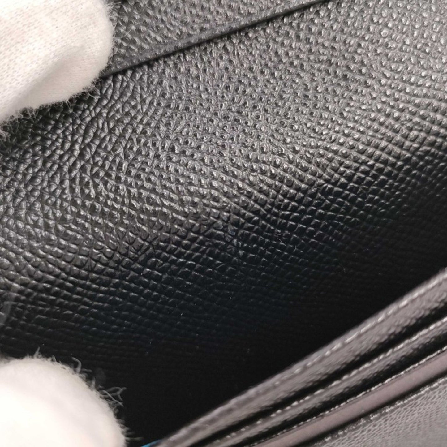 Bvlgari Business Card Case 280297 Black Leather