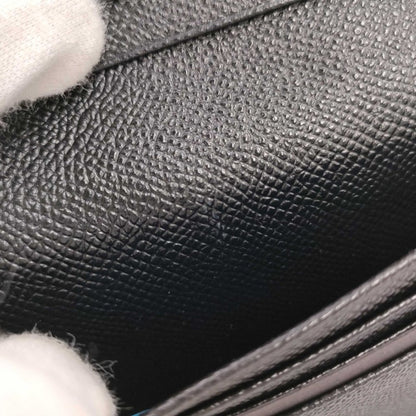 Bvlgari Business Card Case 280297 Black Leather