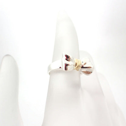 Tiffany 925 750 Ribbon Ring Size 8