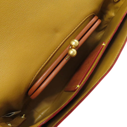 Coach 20215 Dinky Flower Motif Leather Shoulder Bag