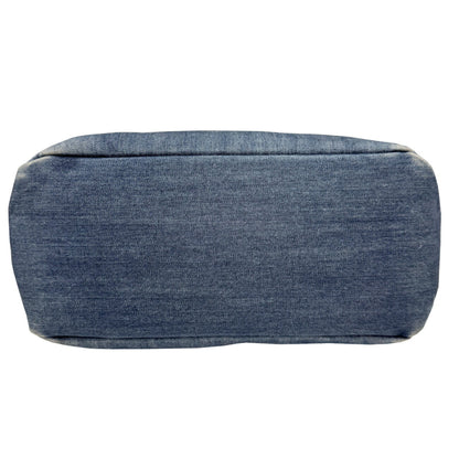 Prada 1Bg311 Denim Leather Tote Bag Handbag