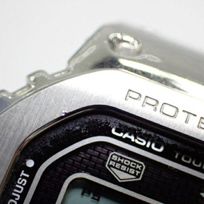Casio G-Shock Gmw-B5000 Full Metal Men'S Watch With Silver Digital Dial And Stainless Steel