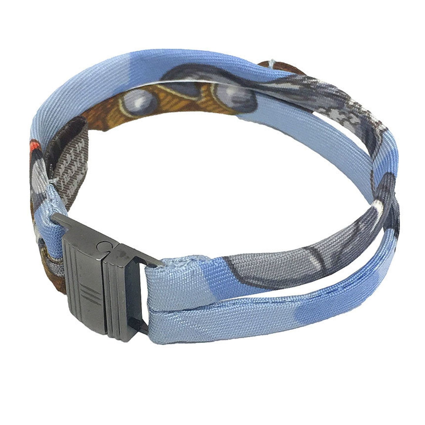 Hermes Petit H Bracelet Silk H Metal Fittings Light Blue Hermes