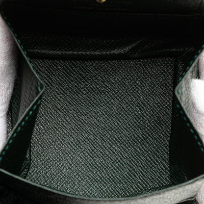 Louis Vuitton Taiga Porte Monnaie Boite Wallet/Coin Case M30384 Episea Green Leather