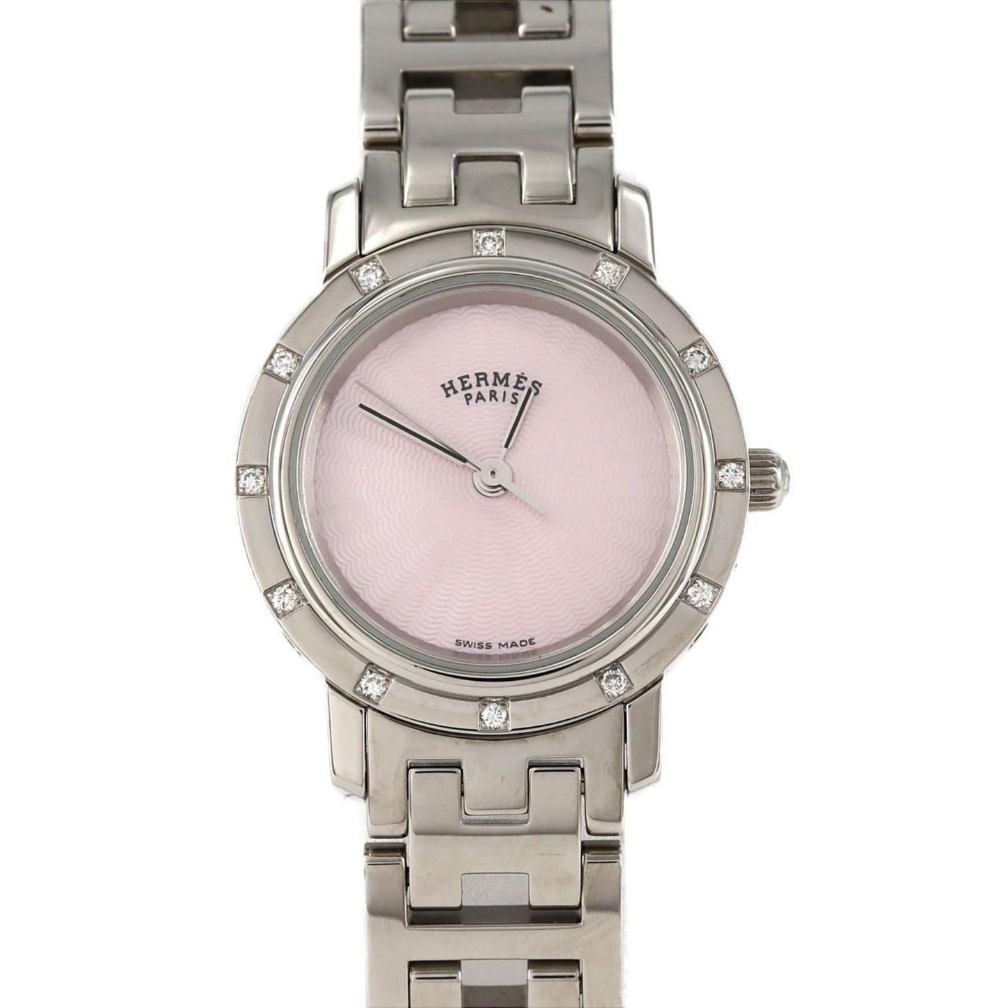 Hermes Clipper Nacle 12P Cl4.230 Ss Quartz Watch