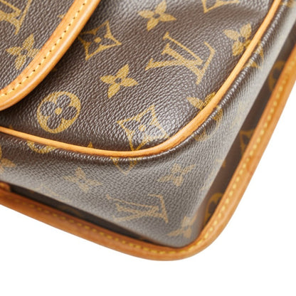 Louis Vuitton Monogram Sologne Shoulder Bag M42250 Brown Leather