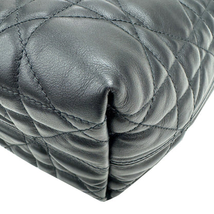 Christian Dior Dior Toujours Small M28220Shj Handbag Tote Bag Leather Black