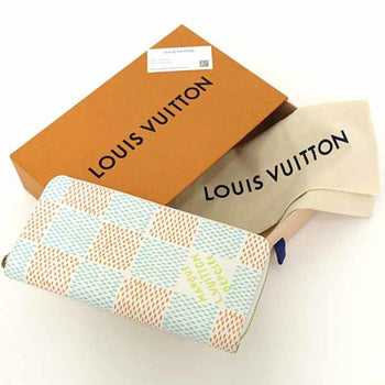 Louis Vuitton Zippy Wallet Vertical Round Long Damier Heritage N40675 A