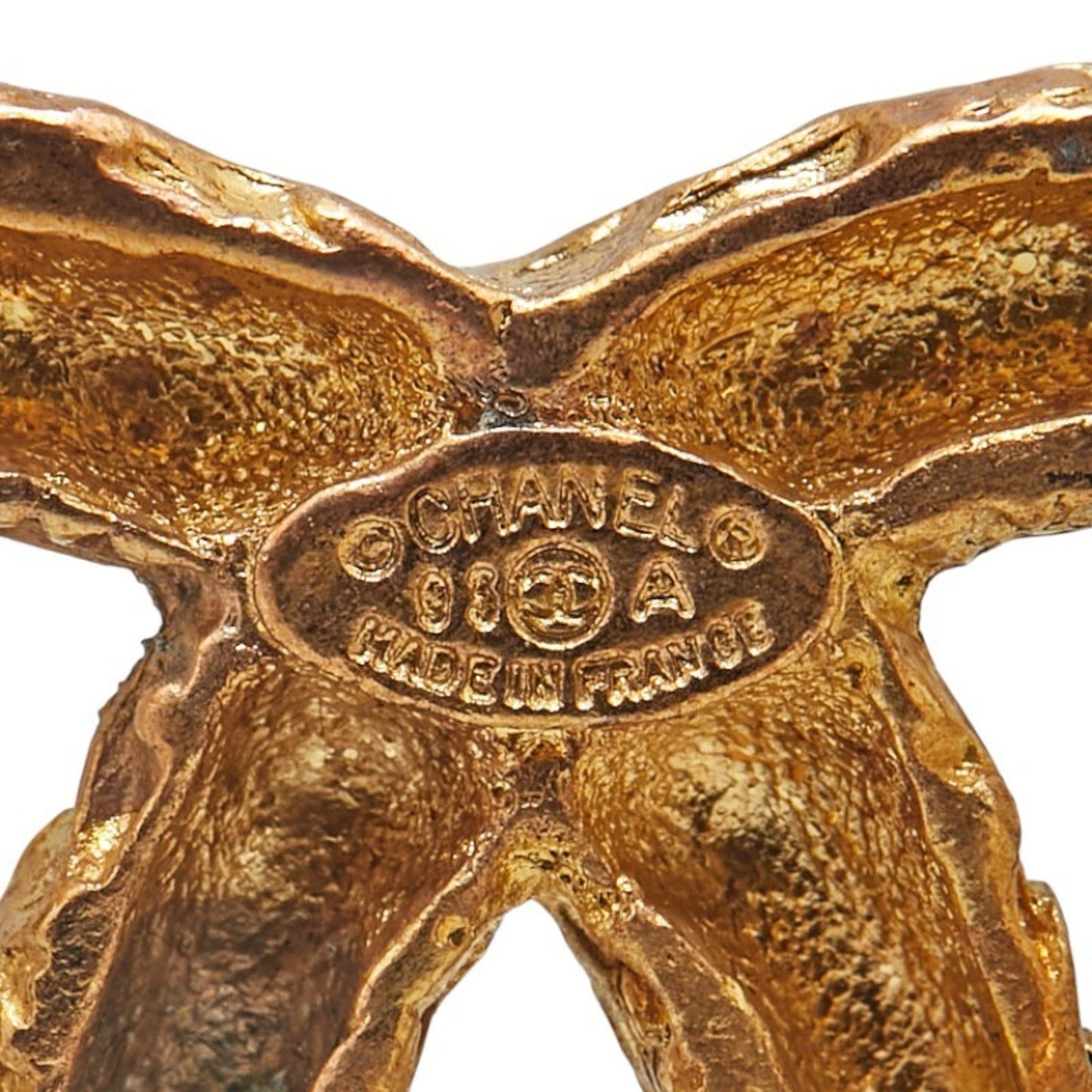Vintage Chanel Coco Mark Lava Brooch