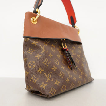 Louis Vuitton Monogram Tuileries Hobo Handbag M43155 Brown/Red 2-Way Bag