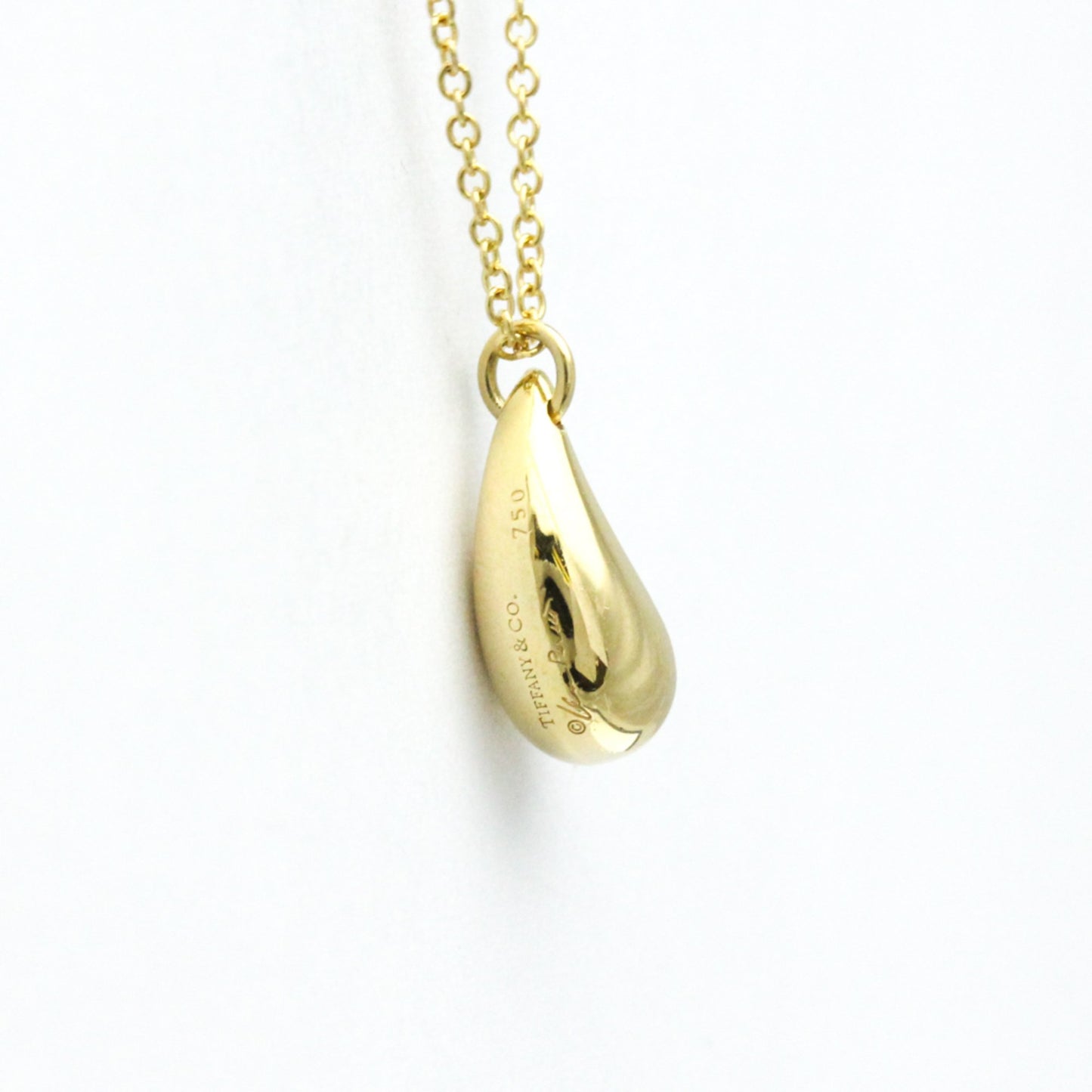 Tiffany Teardrop Necklace Yellow Gold (18K) No Stone Women