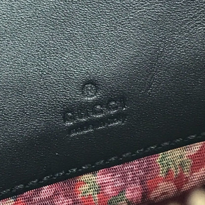 Gucci 524316 Game List Logo Strap Pouch Clutch Bag In Patent Leather/Rubber