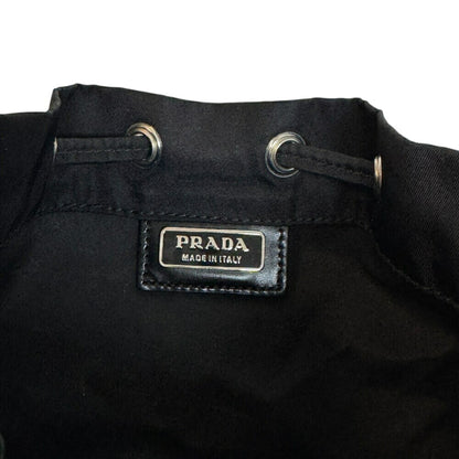 Prada 1Na369 Handbag Triangle Plate Pouch Black