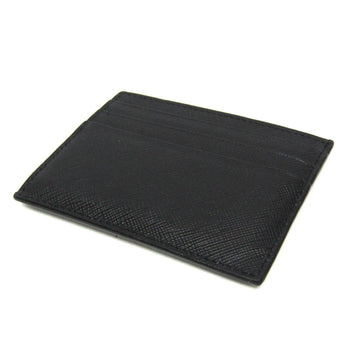 Prada Saffiano Leather Card Case Black