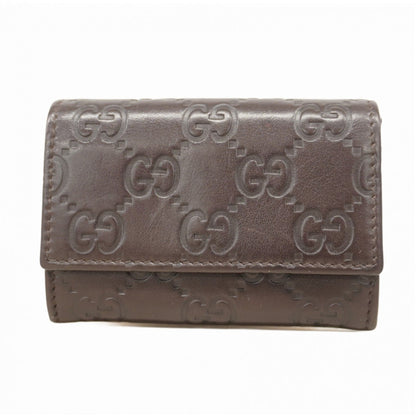 Gucci Wallet/Coin Case Guccissima 120964 Light Brown Leather