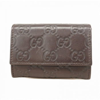 Gucci Wallet/Coin Case Guccissima 120964 Light Brown Leather