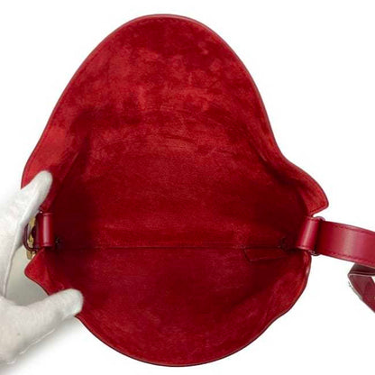 Bottega Veneta Handbag Cradle Bordeaux Gold 680058 Lambskin Leather Bottega Veneta Side Triangle