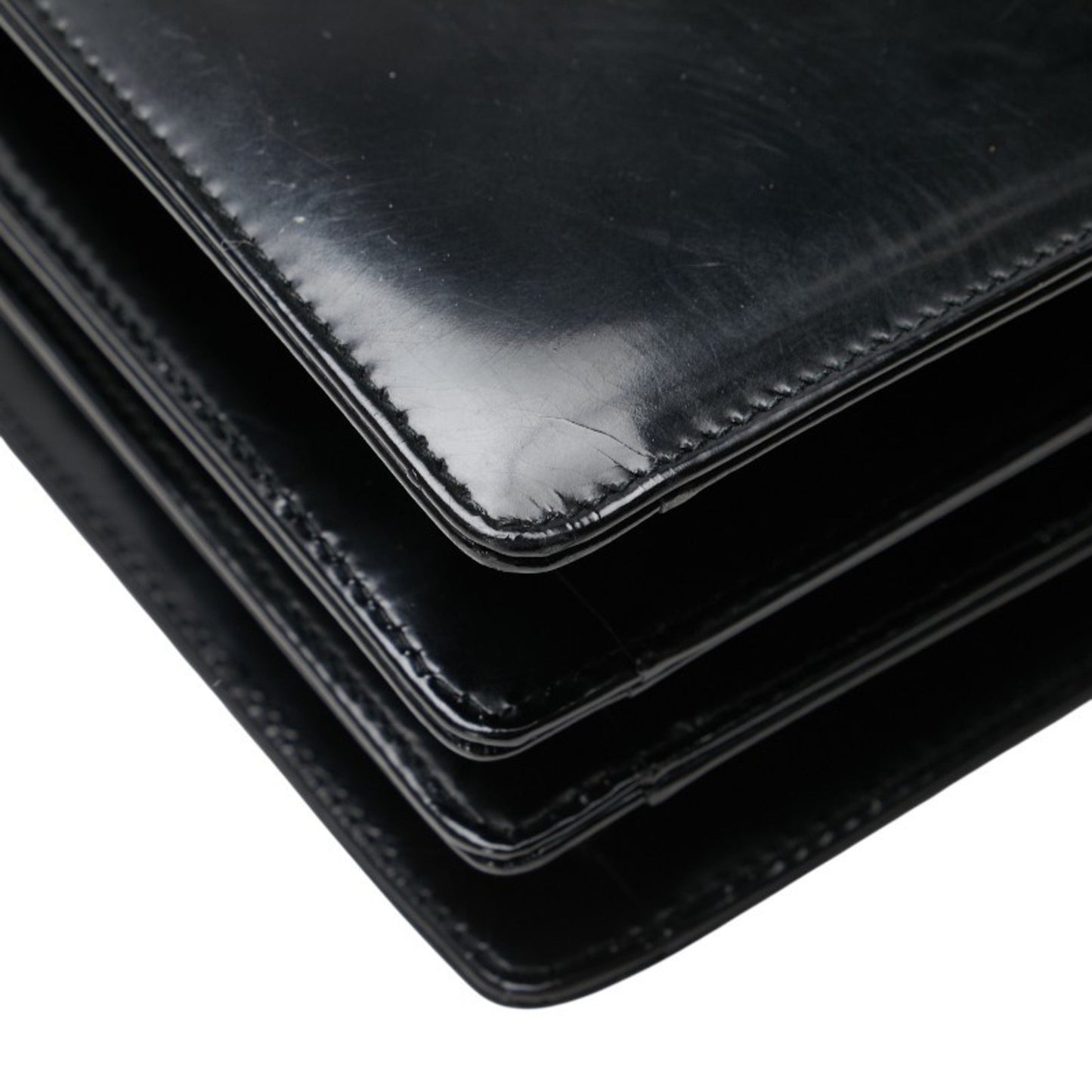 Salvatore Ferragamo Gancini Shoulder Bag Tote E217663 Black Leather