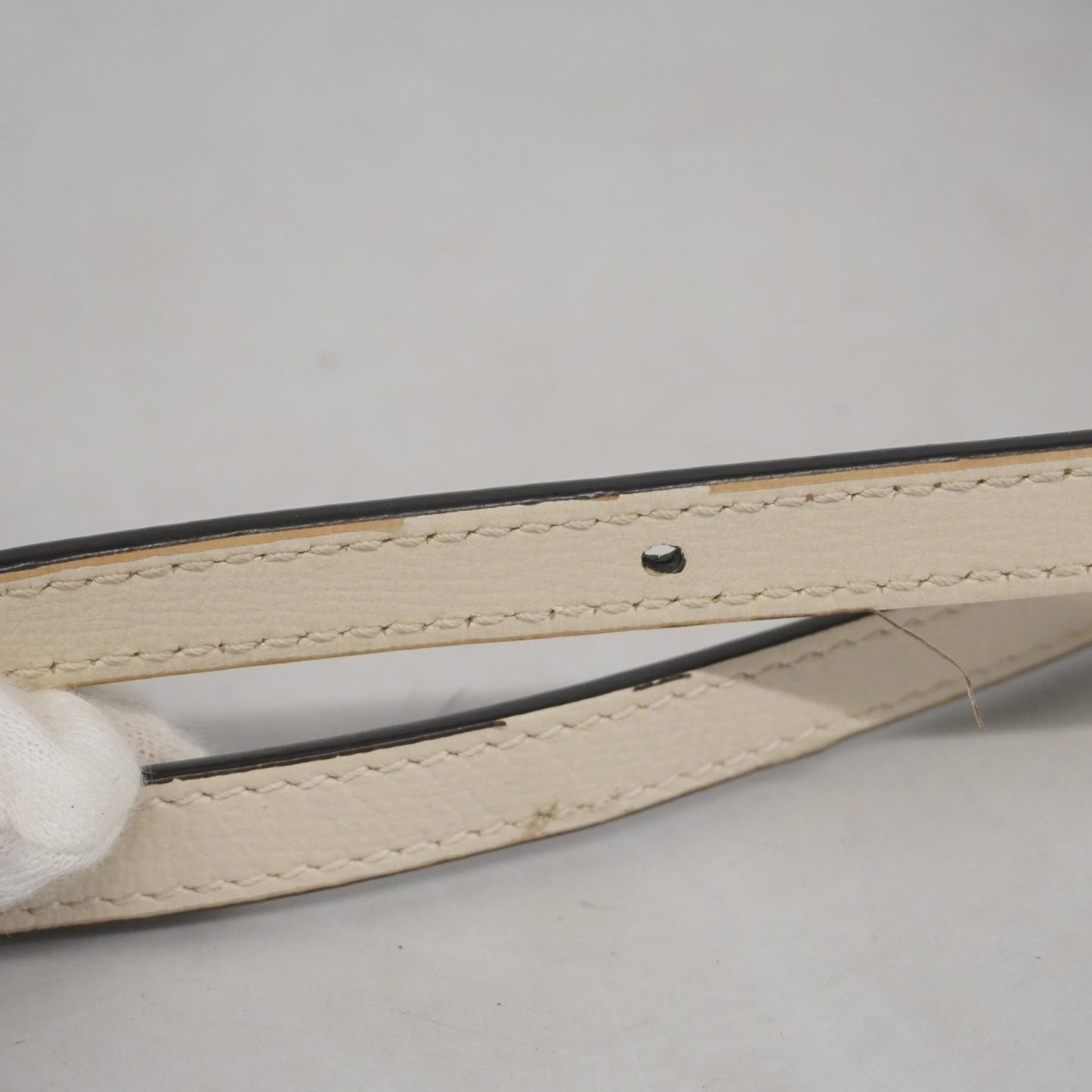 Gucci Gg Supreme Horsebit Shoulder Bag 625615 Leather Brown White