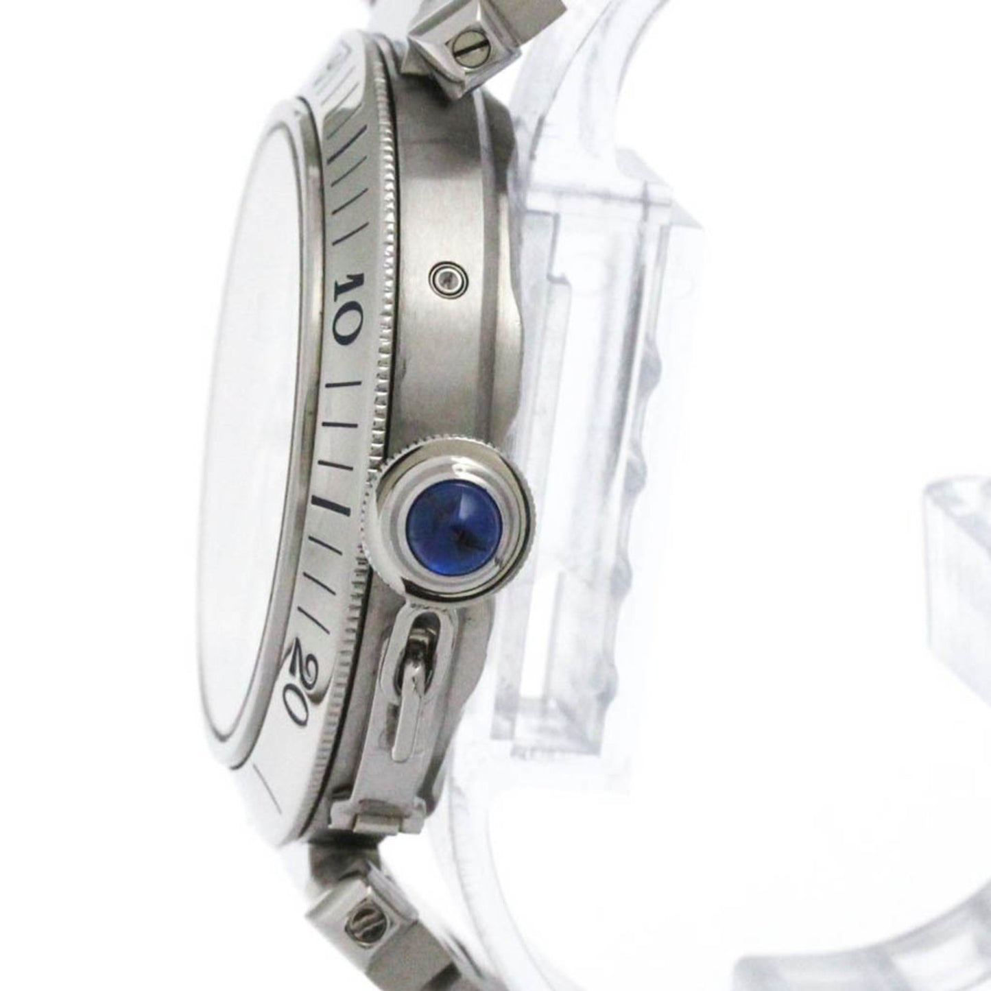 Cartier Pasha 38 Gmt Power Reserve Automatic Watch W31037H3 Polished