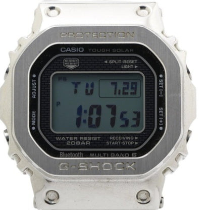 Casio G-Shock Gmw-B5000 Full Metal Men'S Watch With Silver Digital Dial And Stainless Steel