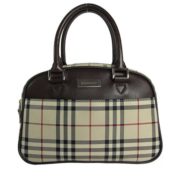 Burberry Handbag Canvas And Leather In Beige