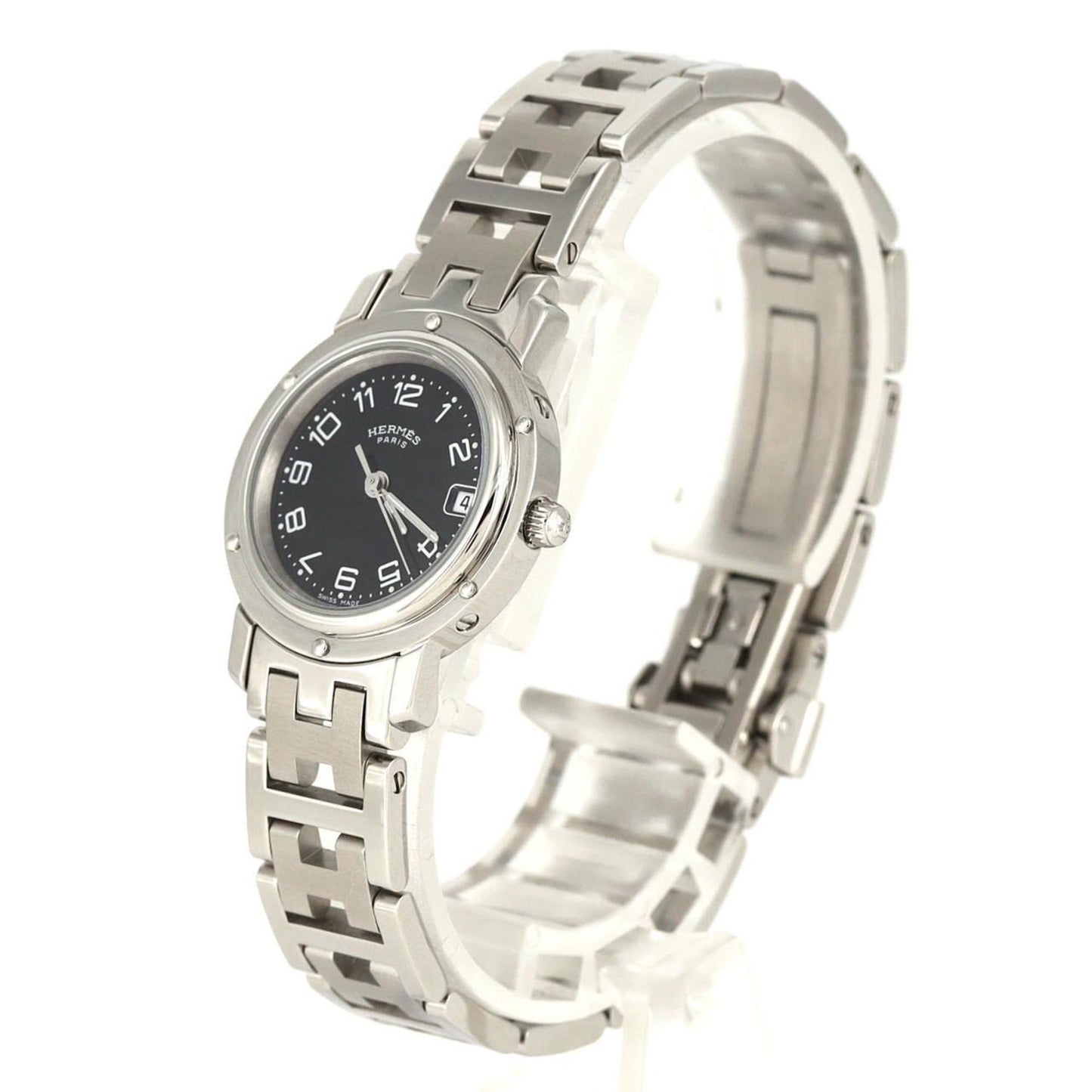 Herms Clipper Cl4.210 Stainless Steel Quartz Watch
