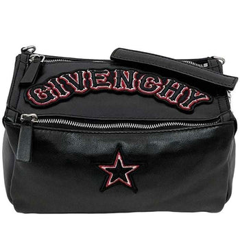 Givenchy Shoulder Bag Mini F-22861 Black Leather Ef E 0147 Givenchy Chain Long Crossbody Box Patch