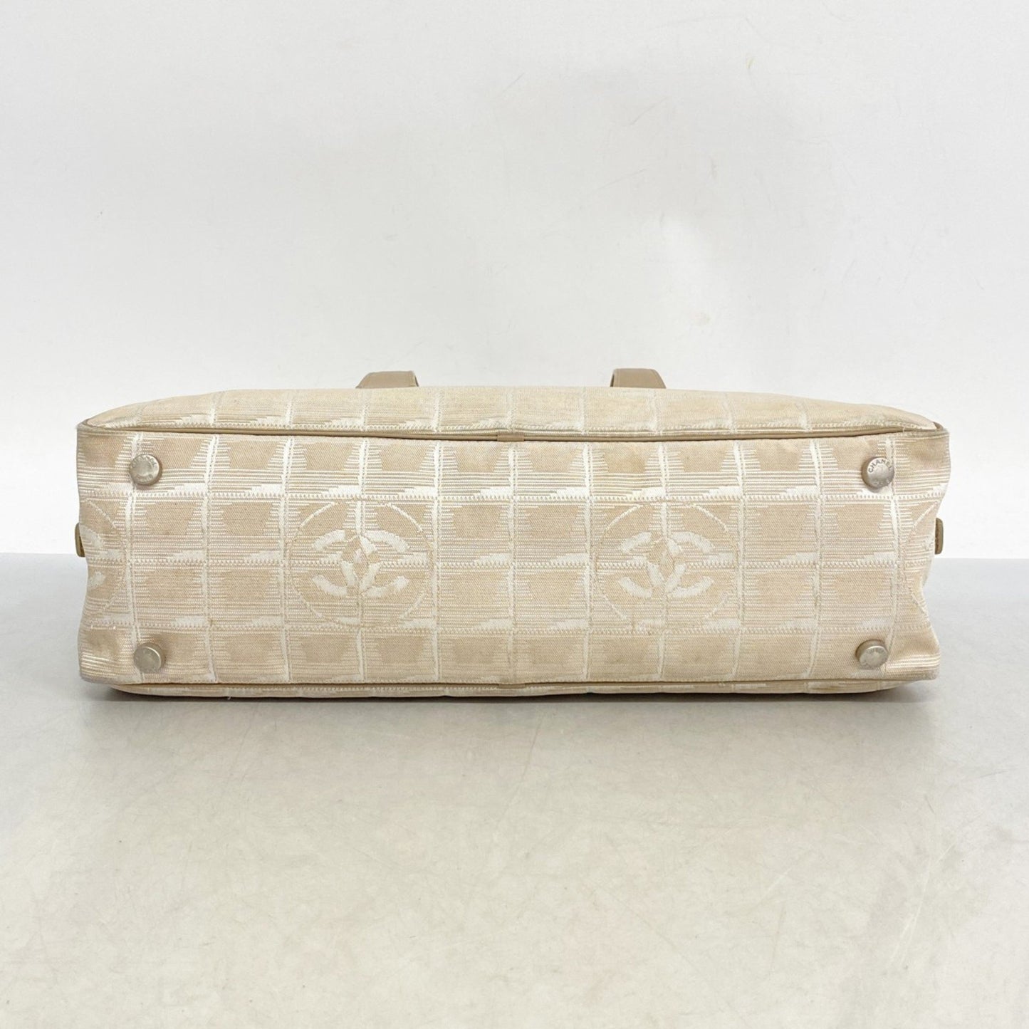 Chanel New Travel Nylon Beige Handbag