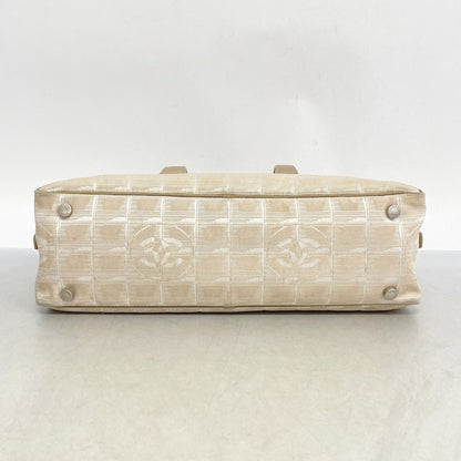 Chanel New Travel Nylon Beige Handbag